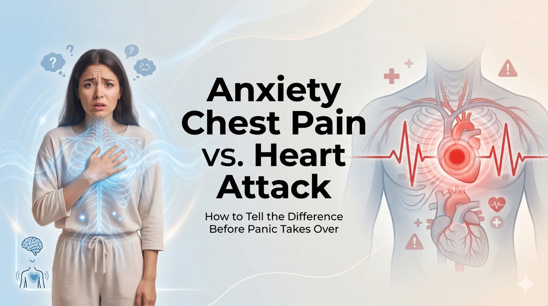 Anxiety chest pain vs heart attack: learn the key differences, symptoms, and how to calm your body fast and safely.